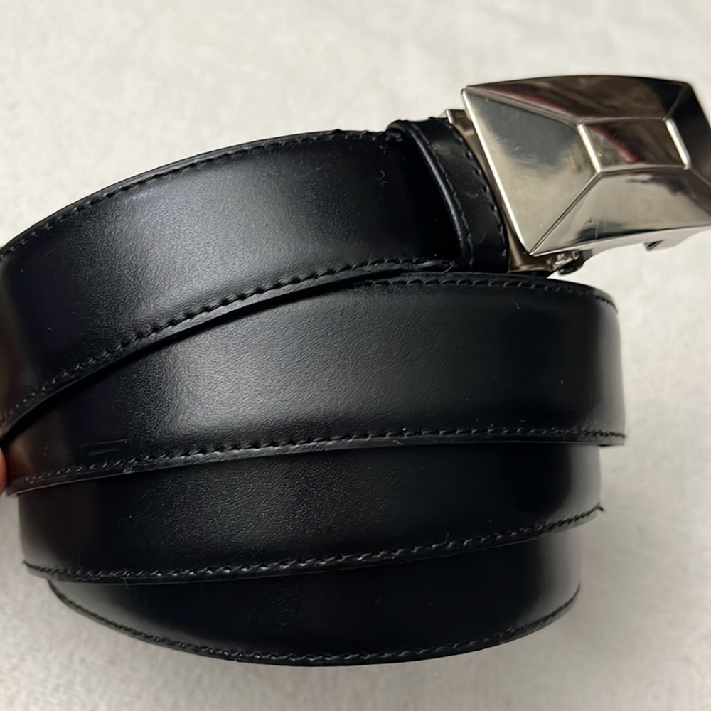 Black Genuine Leather Belt
